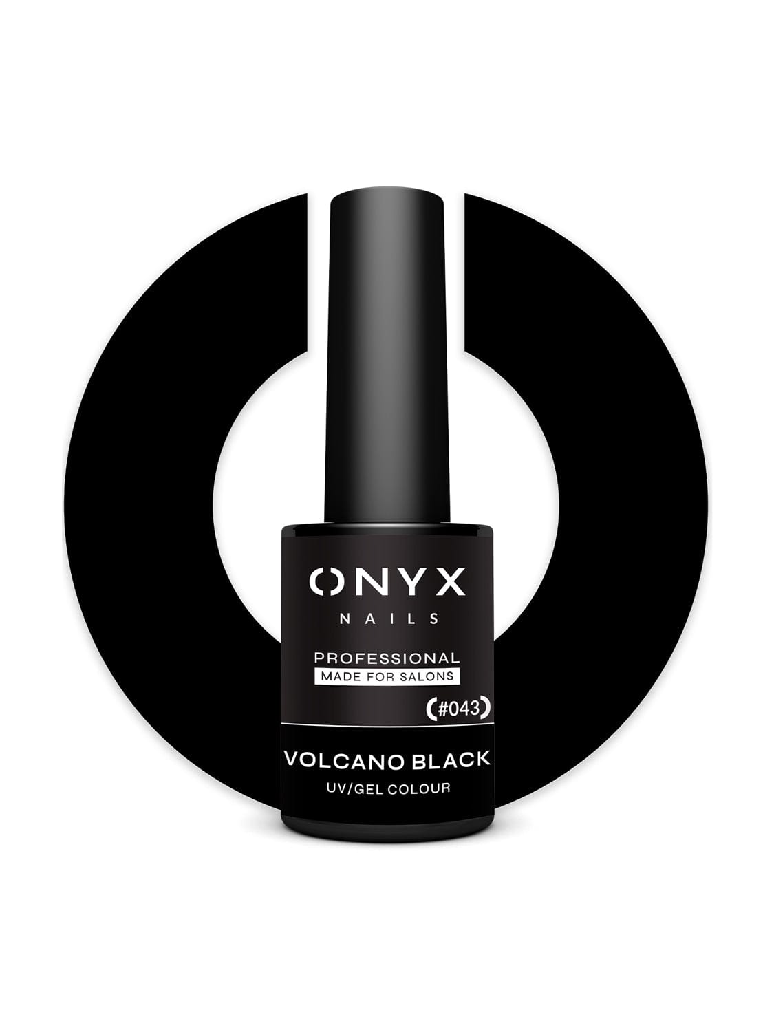 Onyx Nails Гель-лак 043 Volcano Black 7 мл