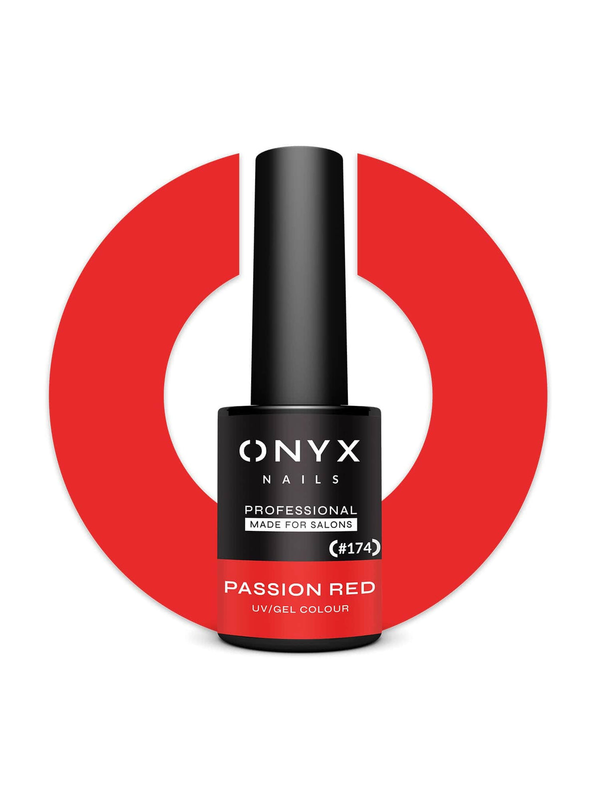 Onyx Nails Gel Polish 174 Passion Red 7ml