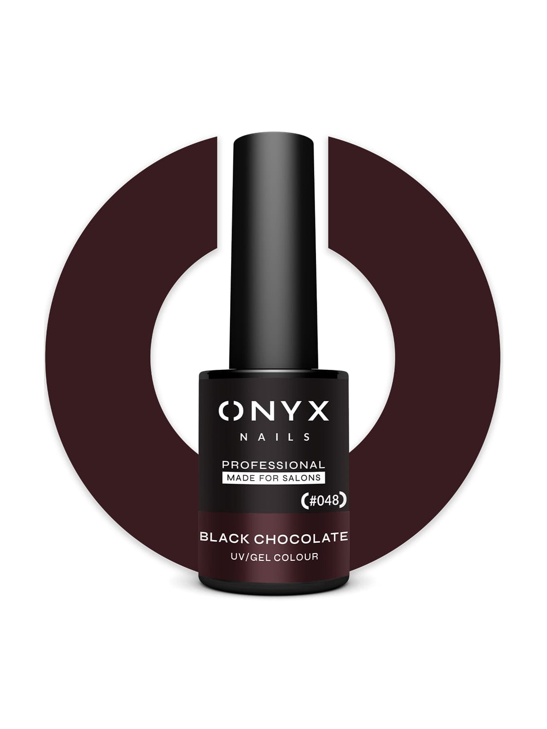 Onyx Nails Gel Polish 048 Black Chocolate 7ml
