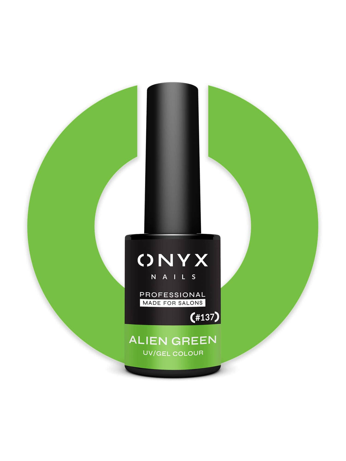 Onyx Nails Гель-лак 137 Alien Green 7 мл